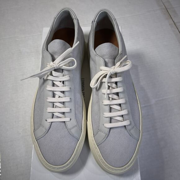 Common Projects Achilles Canvas Sneakers SIZE 42 US 9 Gray 2479 0573 NEW IN BOX